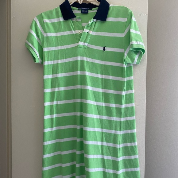 Ralph Lauren | Dresses | Ralph Lauren Sport S Lime Green White Polo Dress |  Poshmark